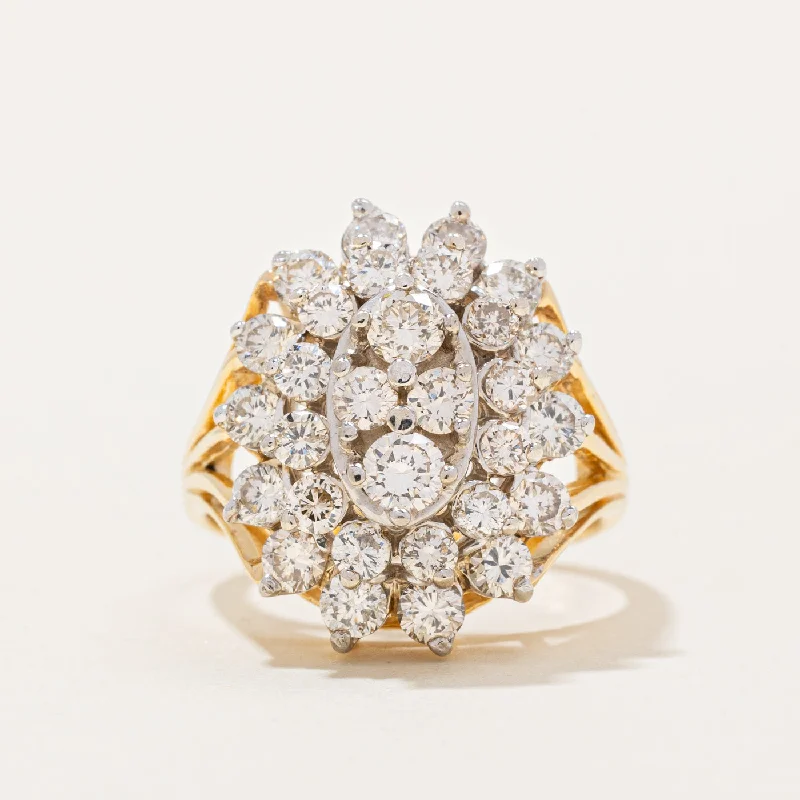 Huge Savings On Premium Jewelry Styles Diamond Cluster Ring | 2.00ctw | SZ 5.75 |
