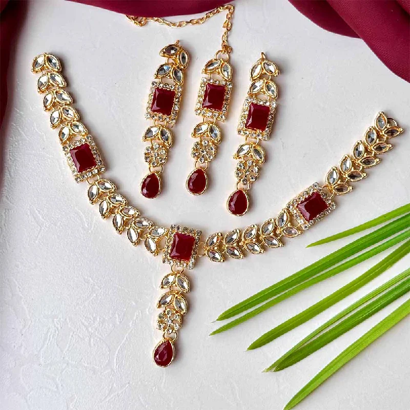 Unlock Unbeatable Jewelry Deals Before They’Re Gone Insha Set (Maroon)