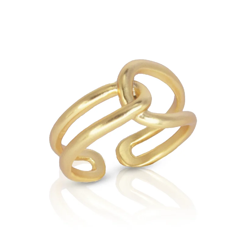 High-Quality Jewelry At A Fraction Of The Cost Intertwined Link Ring