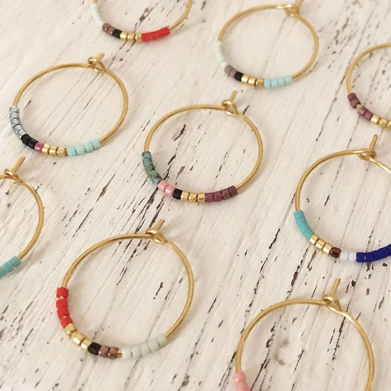 Breathtaking Jewelry, Breathtaking Prices Irina - Beaded Hoop Earrings