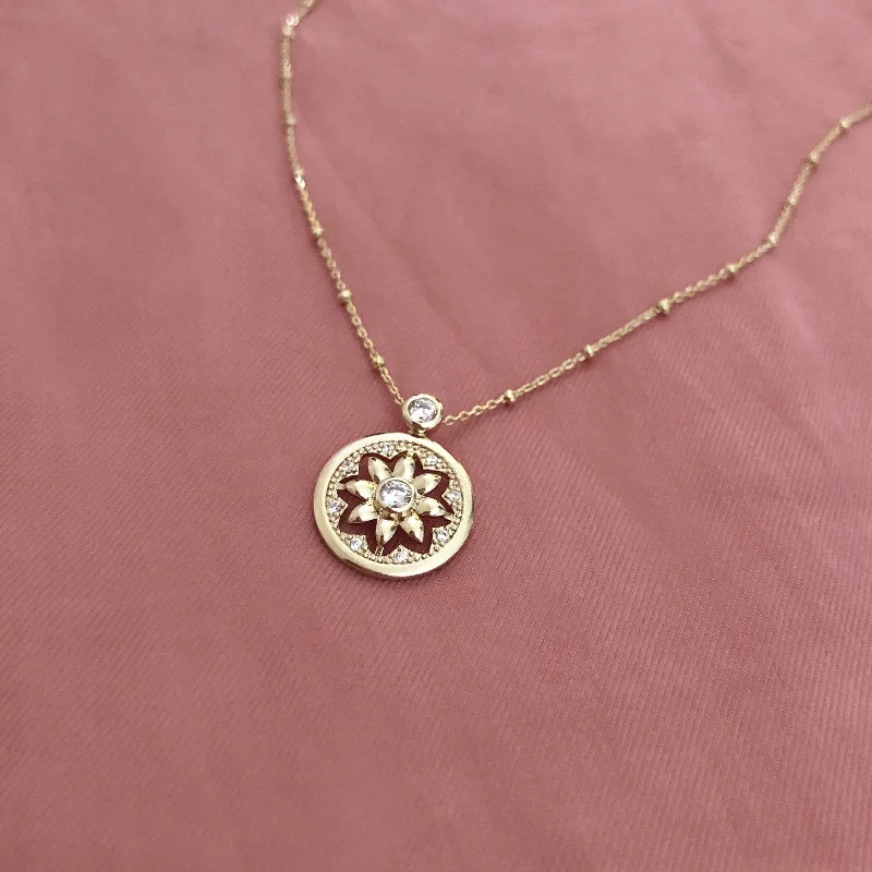 Trending Jewelry Now At Unbeatable Prices Kalisha - CZ Medal Necklace
