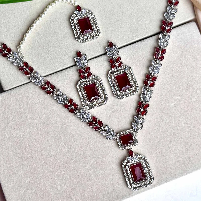 Trending Jewelry Now Available At Exclusive Prices Kiara Set (Maroon)
