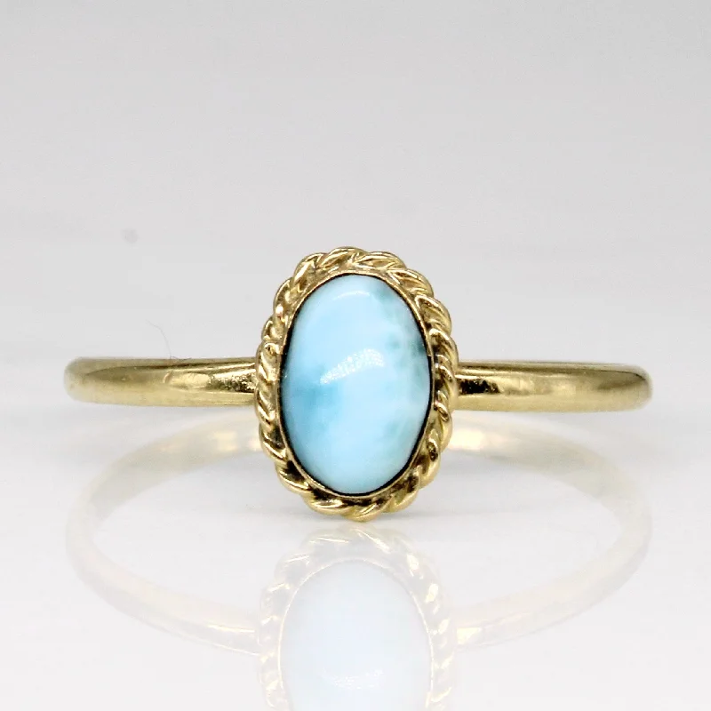 Sparkle On A Budget – Fine Jewelry For Less Larimar Ring | 1.00ct | SZ 8.5 |