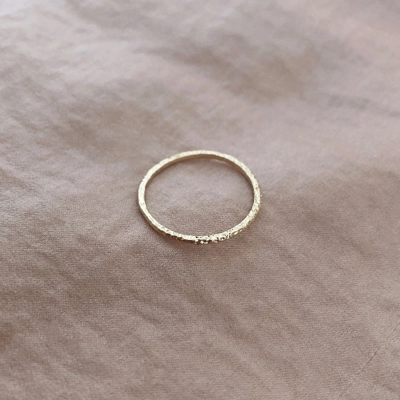 Personalized Jewelry Sale – Unique Pieces At Great Prices Lucy - Dainty Textured Ring