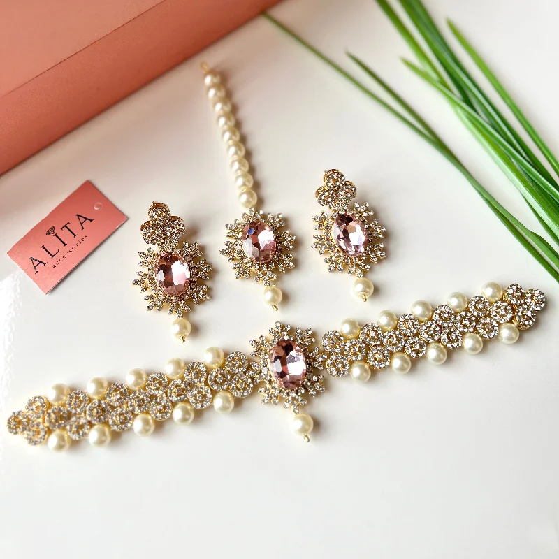 Discover Unique Jewelry With Special Limited-Time Offers Mehrbano (Golden Baby Pink)