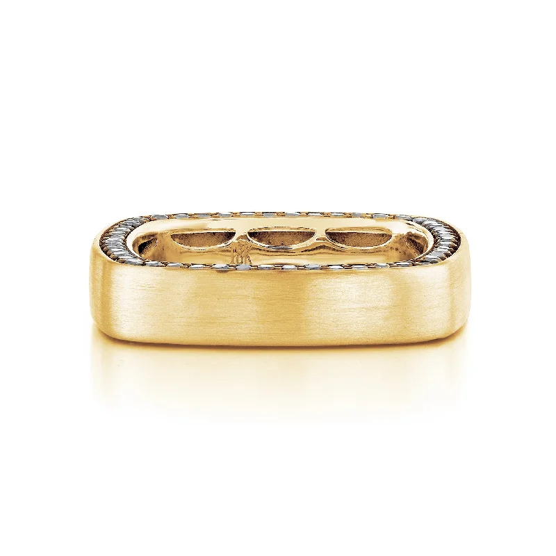Best Jewelry Sale Prices – Limited-Time Offer Men's 12 Wishes Square Black Diamond Ring