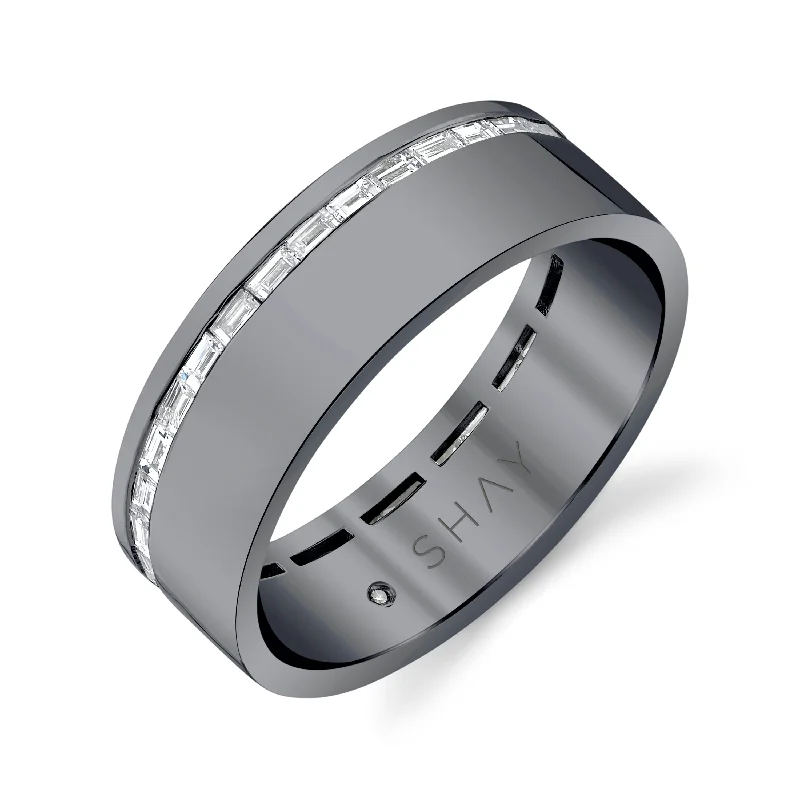 Chic And Stylish Jewelry At Exclusive Prices MEN'S DIAMOND BAGUETTE SOLID GOLD RING