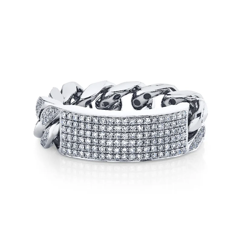 Dainty And Elegant Jewelry Now At Reduced Prices MEN'S DIAMOND PAVE ID RING