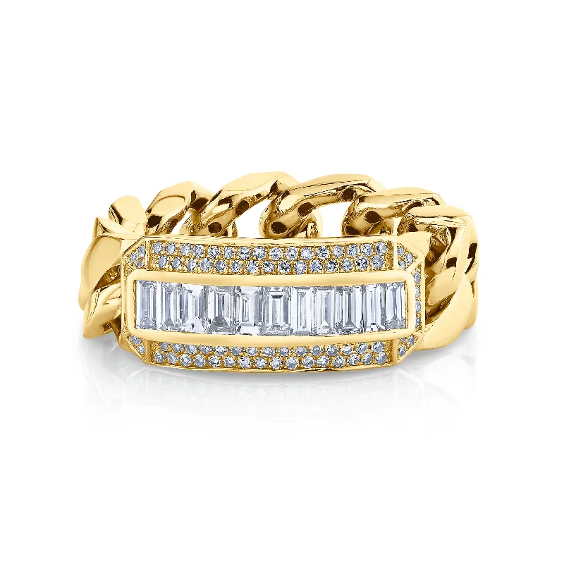 Special Offers On Handcrafted And Designer Jewelry MEN'S MIXED DIAMOND LINK RING