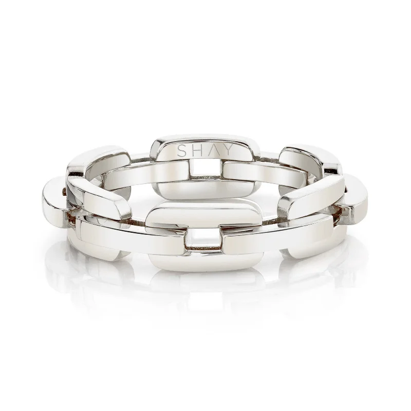 Seasonal Jewelry Sale – Upgrade Your Style Today MEN'S SOLID GOLD MINI DECO LINK RING