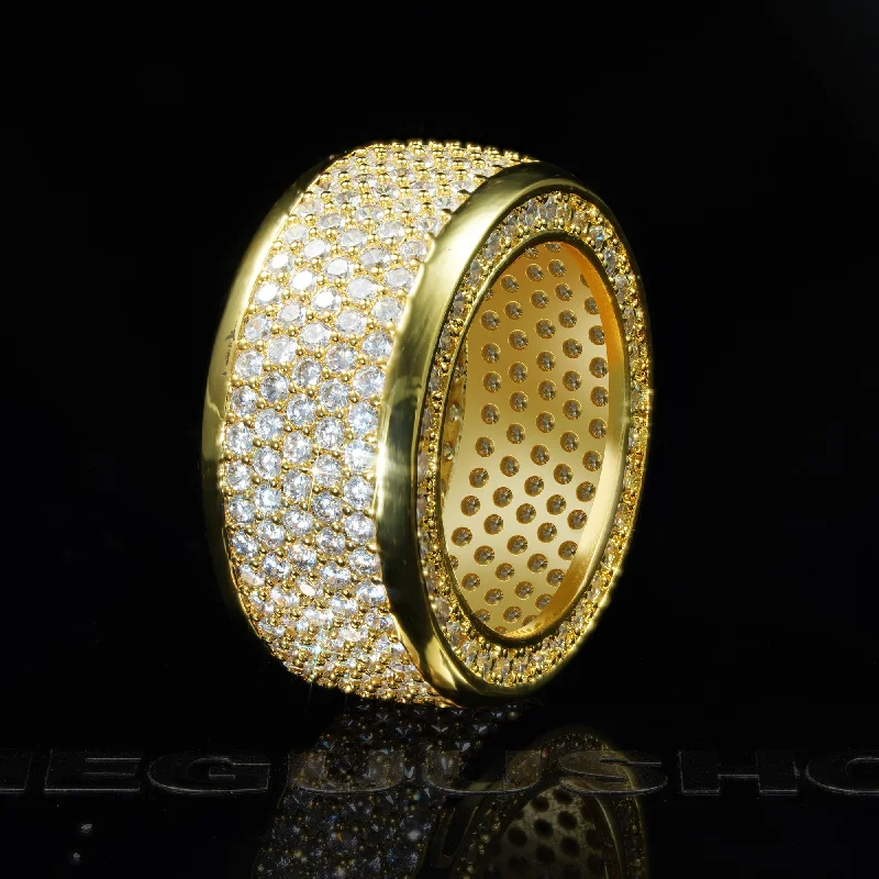 Romantic Heart-Shaped Jewelry For Special Gifts Micro-inlay BlingBling Hip Hop Ring