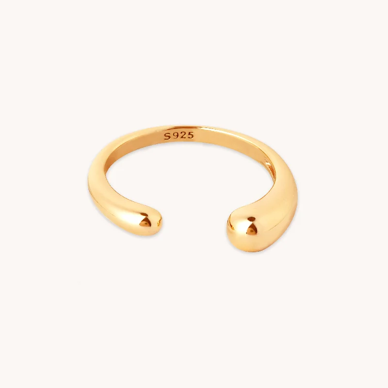 Jewelry Clearance Sale – Final Reductions Molten Open Ring in Gold