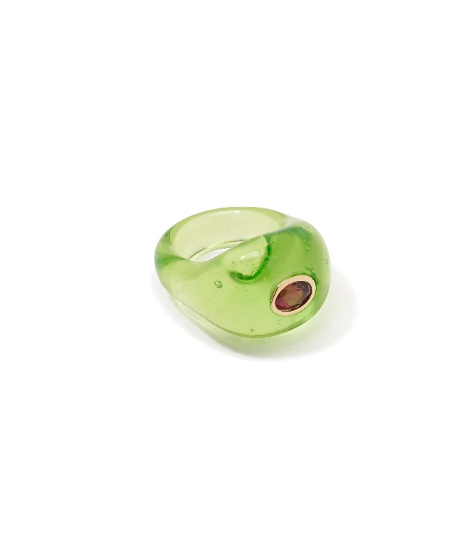 Discounted Jewelry For A Glamorous Look Monument Ring in Lime