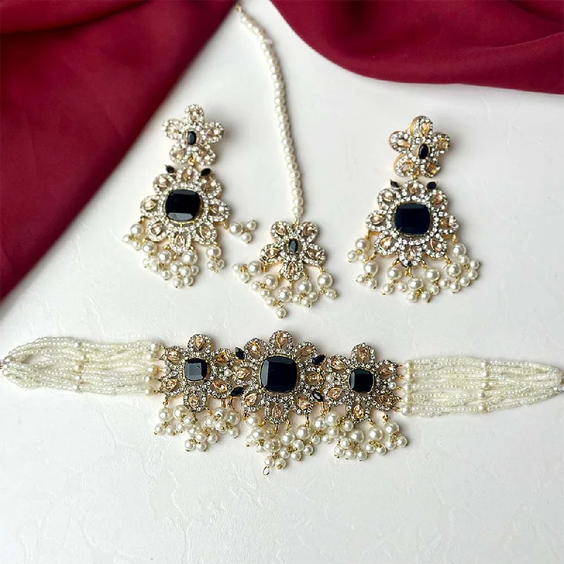 Clearance Sale On High-End Jewelry Collections Munazzah Set (Black)