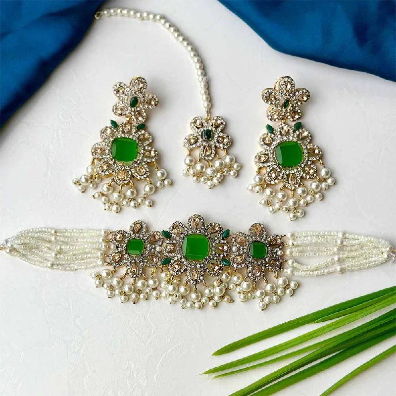 Flash Sale On Exquisite Jewelry – Don't Miss Out Munazzah Set (Green)
