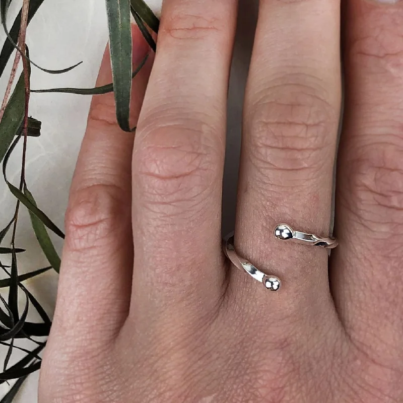 Luxury Jewelry At Unbeatable Discounts Open Twist Ring in Silver
