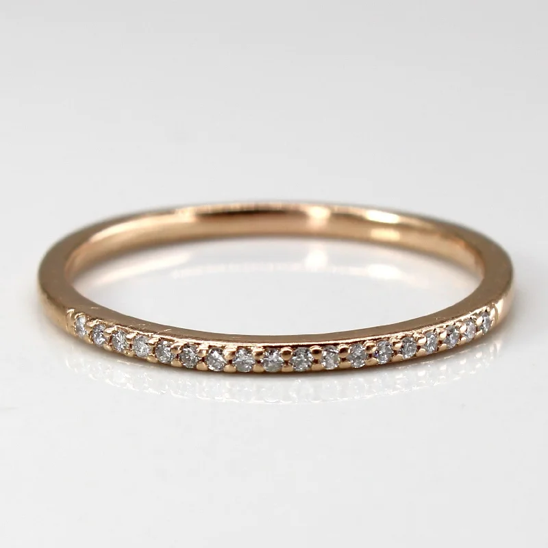 Bestselling Jewelry Now On Sale – Elevate Your Look Pave Diamond Semi Eternity Gold Band | 0.08ctw | SZ 8.75 |