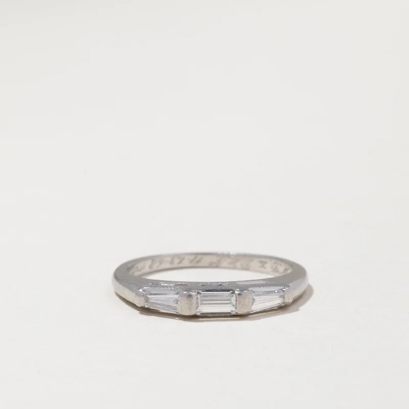 Limited-Time Offer On Premium Jewelry Collections Vintage 1968 Platinum Diamond Band | 0.39ctw | SZ 5