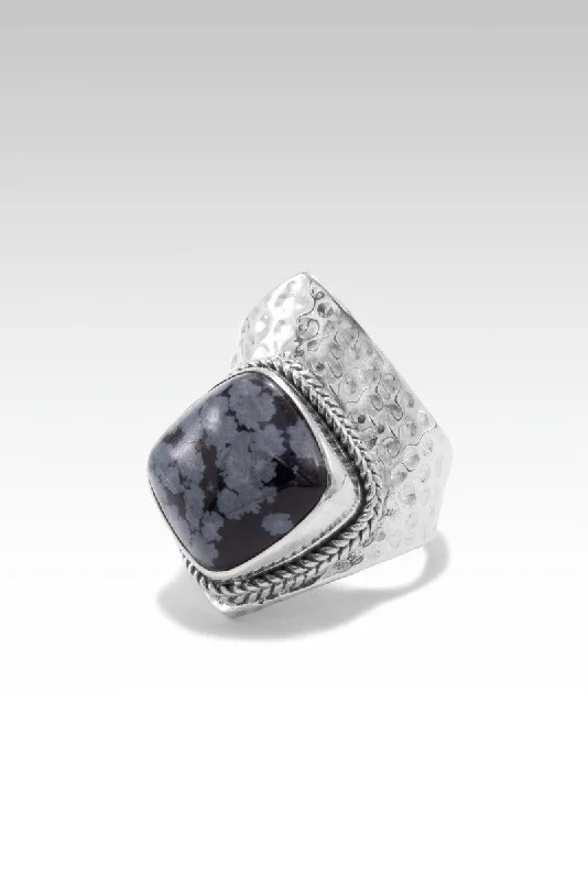 Seasonal Jewelry Sale – Upgrade Your Style Today Promise of Grace Ring™ in Snowflake Obsidian
