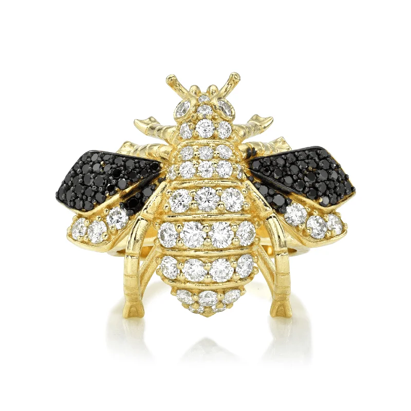Personalized Engraved Jewelry For Meaningful Gifts Queen Bee Diamond Ring