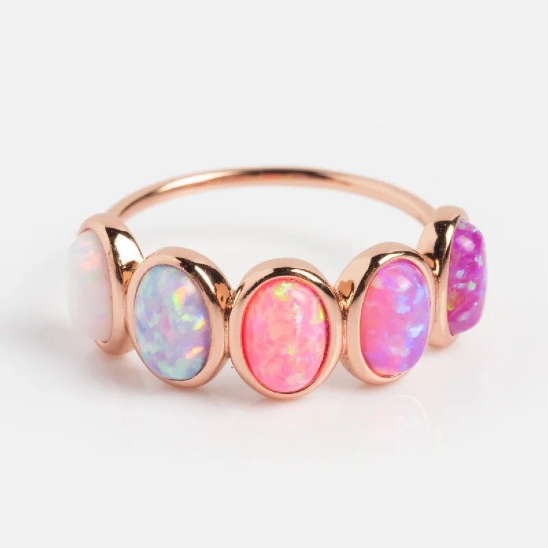 Sparkle On A Budget – Fine Jewelry For Less Rose Gold Opal Ombre Candy Band