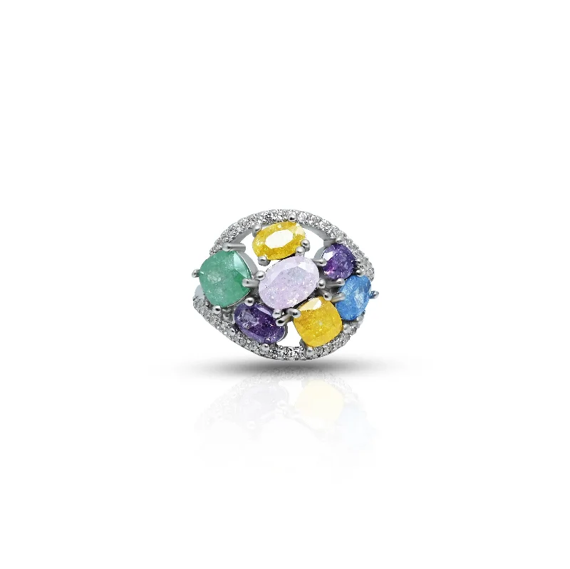 Best Jewelry Sale – Shop Exclusive Designs Now Silver Colourful Girls Ring 92.5