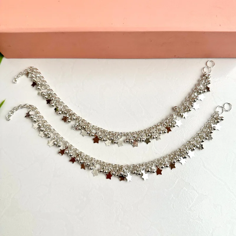 Premium Diamond Jewelry For Unforgettable Moments Silver Star Anklet