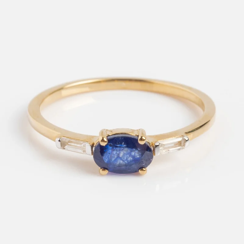 Timeless Elegance Now At Special Discounts Solid Gold Classic Sapphire Ring