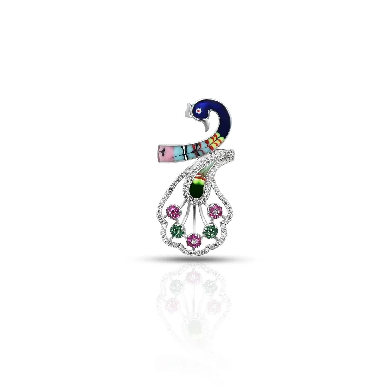 Unmissable Discounts On Timeless Jewelry Pieces Sterling Silver Classic "Peacock's Desire" Ring for Women