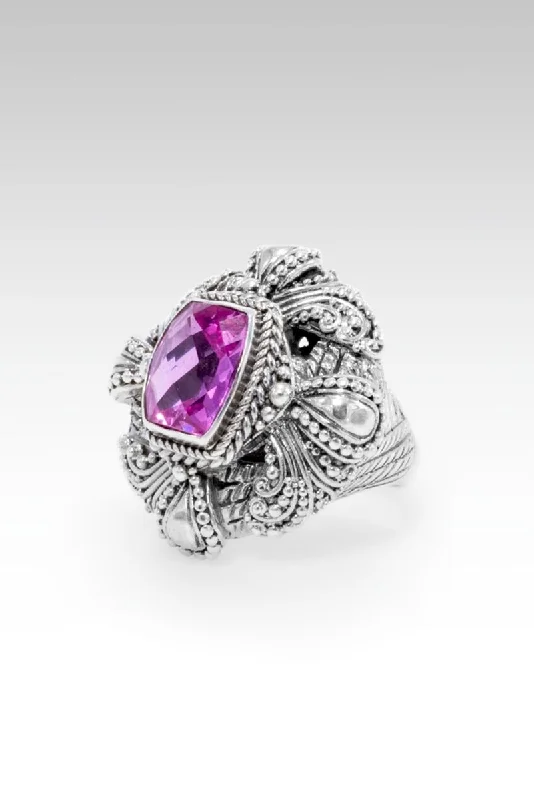 Shine In Style – Shop Jewelry Discounts Today Peaceful Promise Ring™ in Dark Rose Lab Created Sapphire