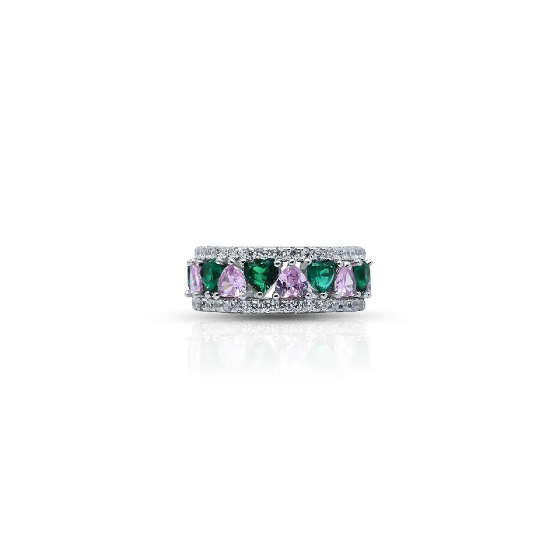 Premium Jewelry Now Available At Special Discounts Sterling Silver Two in One Heart Crown Design Ring for Girls