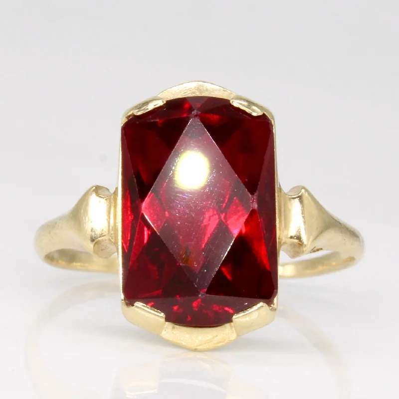 Elegant Jewelry, Affordable Luxury – Shop Now Synthetic Ruby Cocktail Ring | 5.50ct | SZ 6.5 |