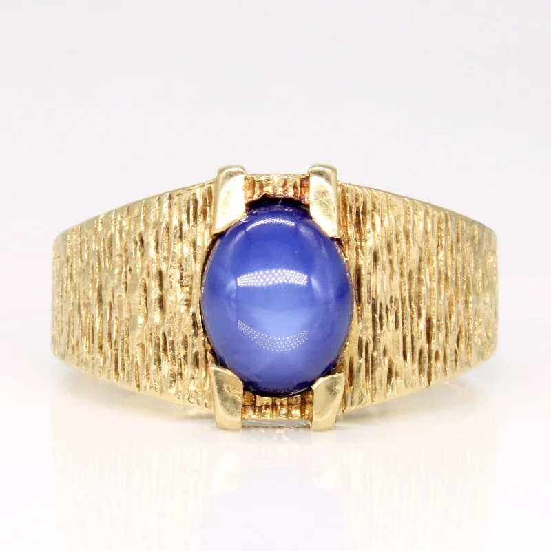 Luxury Jewelry Clearance – Shop Premium Styles Now Synthetic Star Sapphire Cocktail Ring | 2.60ct | SZ 10 |