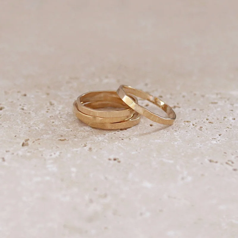 Exclusive Jewelry Offers – Shine For Less Tami - Hammered Band Ring