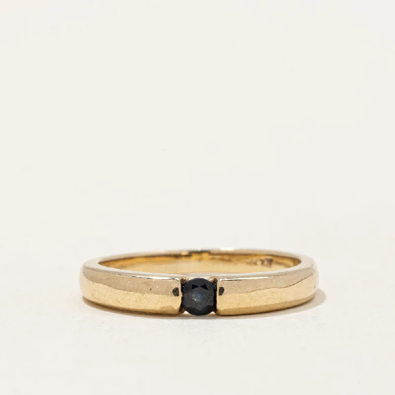 Elegant Rose Gold Jewelry For A Stylish Touch Tension Set Sapphire Ring | 0.12ct | SZ 5.25 |