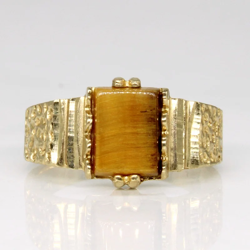 Shop Jewelry That Shines Without The High Price Tiger's Eye Cocktail Ring | 0.76ct | SZ 5.5 |