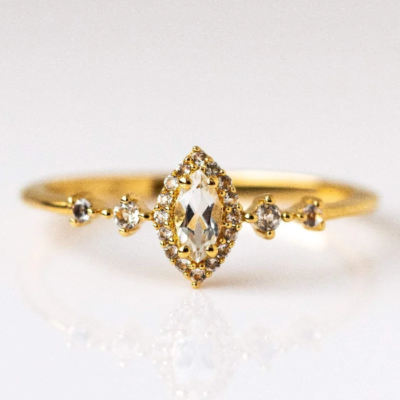 Best-Selling Jewelry Now Available At Special Deals White Topaz Harlow Ring