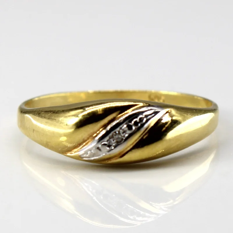 Huge Savings On Timeless Jewelry Collections Yellow Gold Diamond Ring | 0.005ct | SZ 7.5 |