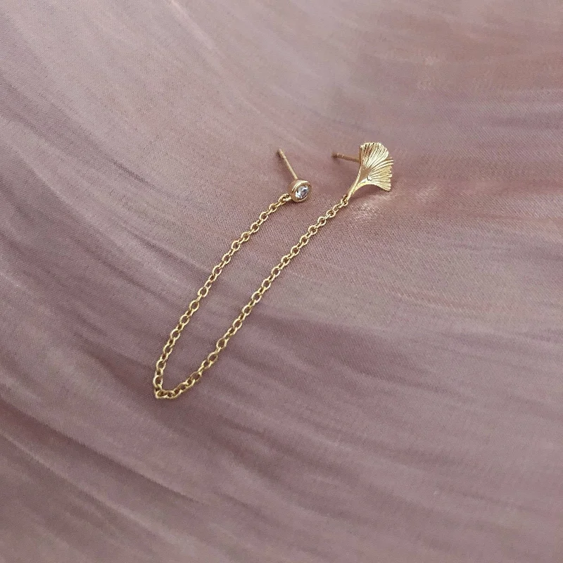 Shop Fine Jewelry With Exclusive Savings Yuka - Ginkgo Chain Earrings