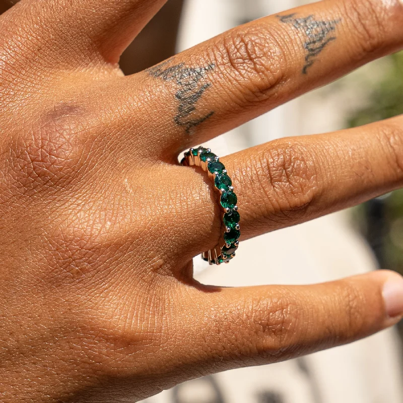 Flash Sale On Exquisite Jewelry – Don't Miss Out Single Row Ring - Green Emerald
