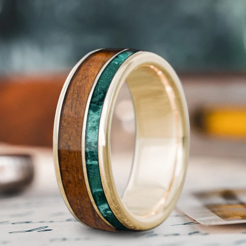 Premium Jewelry Now Available At Special Discounts Custom Design - 2-Inlay Offset Ring qtjPhJ77k9Q1UwlWvbdqv3hJ