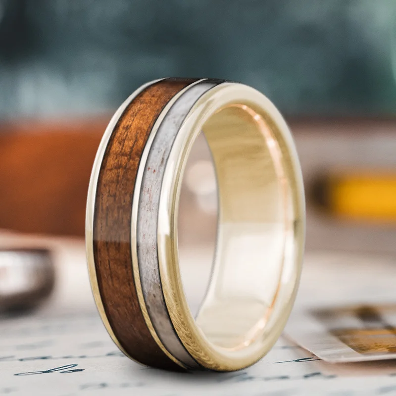 Bestselling Jewelry At Special Promotional Rates Custom Design - 2-Inlay Offset Ring QuIyDc94l6nXB1ordvtIg8Kb