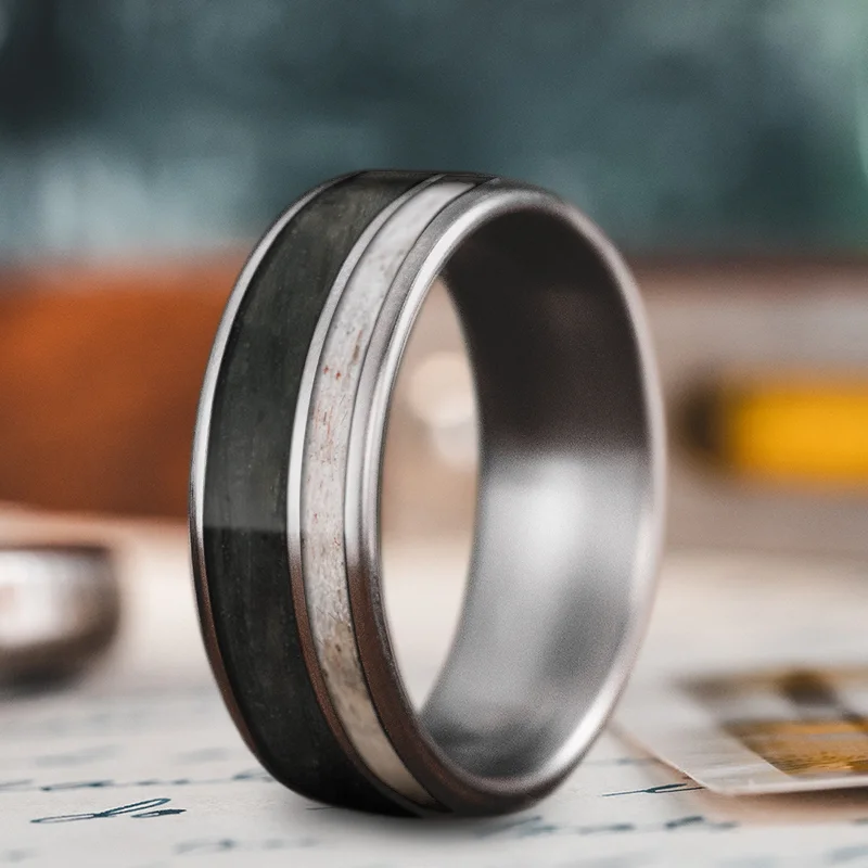 Limited-Stock Jewelry Sale – Once It's Gone, It's Gone Custom Design - 2-Inlay Offset Ring QW9if_0TXIFL210whSHsWKyU