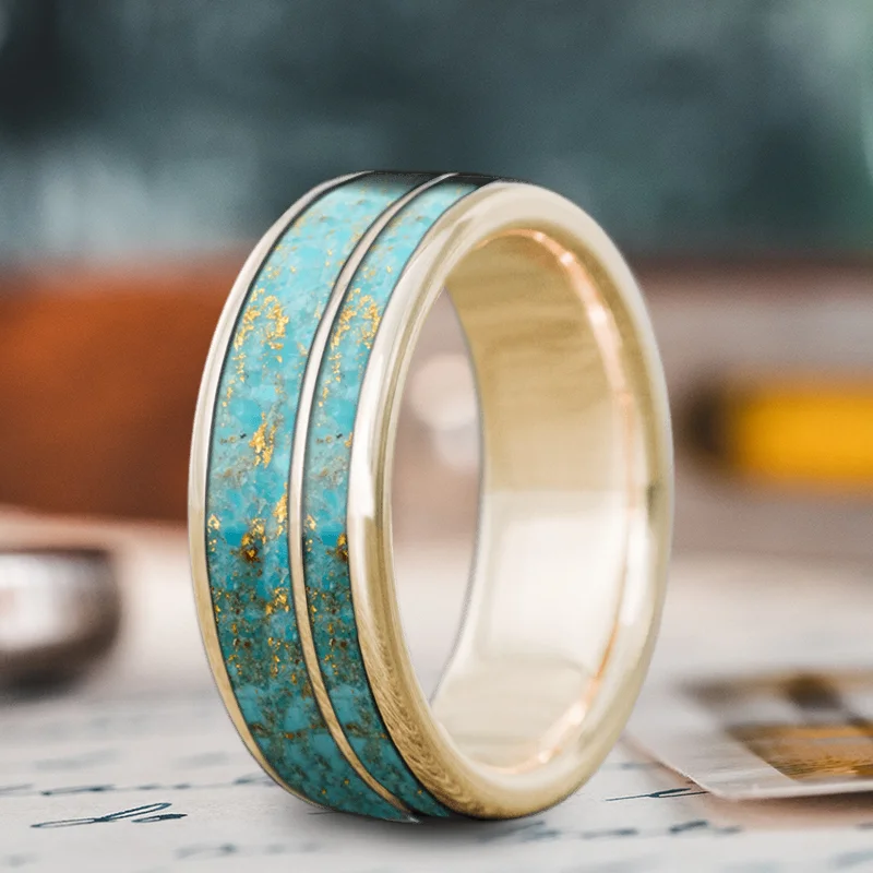 Shop Jewelry That Shines Without The High Price Custom Design - 2-Inlay Offset Ring roJiAAKLCWCmYCCLokAb14c8