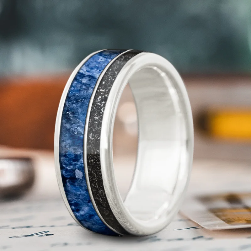 Exclusive Jewelry Markdowns – Limited-Time Offer Custom Design - 2-Inlay Offset Ring s3-5Dczc4lnZMZkKvzMEfklw