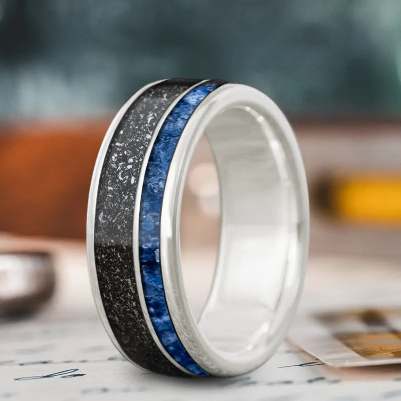 Stunning Jewelry At Even More Stunning Prices Custom Design - 2-Inlay Offset Ring SAl13s-lcvEvawGEIbI0xS6G