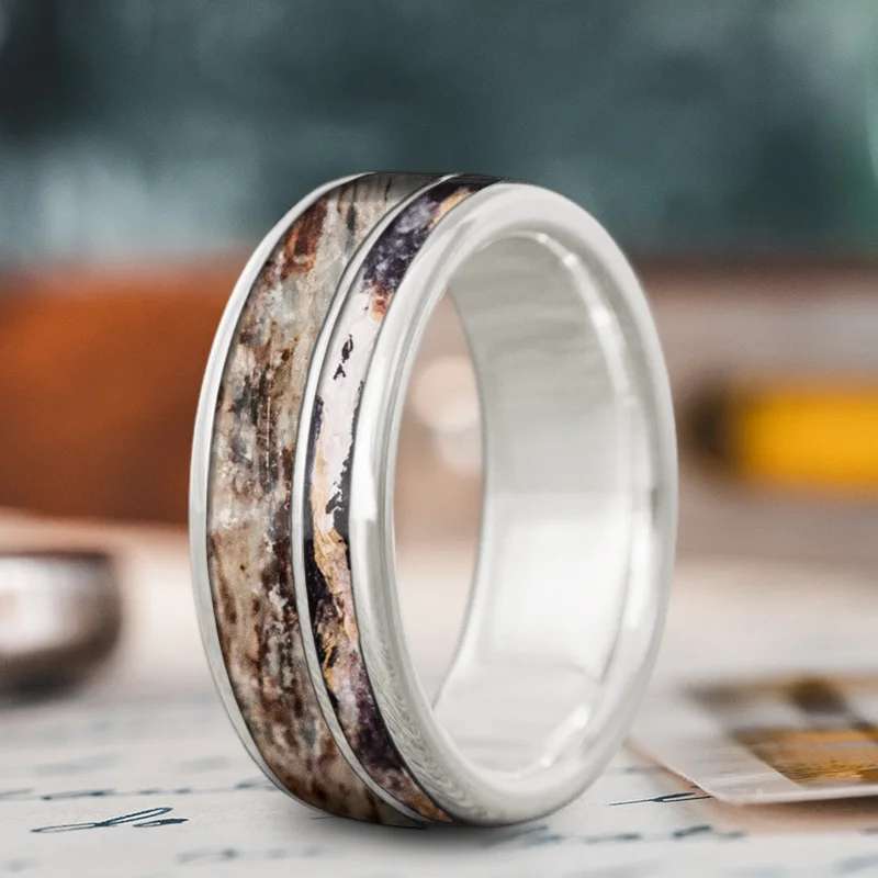 Jewelry Sale Bonanza – Grab Your Sparkle Now Custom Design - 2-Inlay Offset Ring siDFU-5H403dD5-vo8E4518O