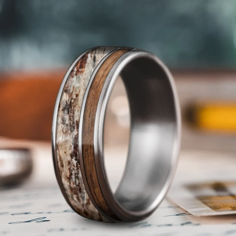 Flash Sale On Elegant Jewelry – Don't Miss Out Custom Design - 2-Inlay Offset Ring SmF3mE4V9ooNvx757DcsxUi9