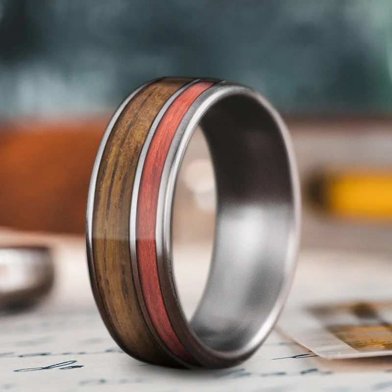 Last Chance To Shop High-End Jewelry At Markdown Prices Custom Design - 2-Inlay Offset Ring spbbJIkxfm69A75c27Hz8gsv