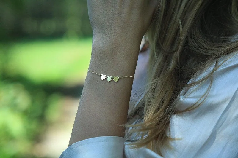 Get Ready To Sparkle – Special Jewelry Discounts Delicate Initial Bracelet, Heart Bracelet